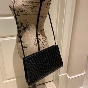 Fendi black woven clutch or shoulder bag